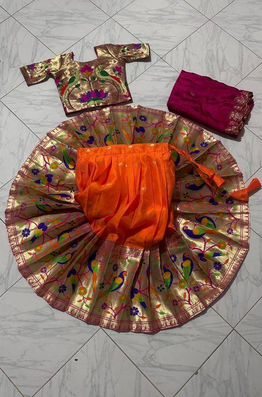 NEW LAUNCING KIDS LEHENGA CHOLI paithani Indian clothing wholesale market